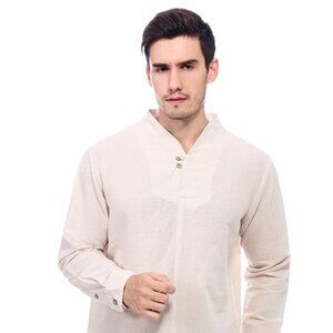 （Brand New）Lightweight Men's Cotton-linen Shirt [LINENESE-008]